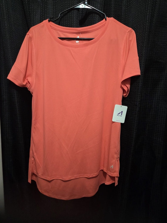 Love Tops - ALIVE MAGNETICS Coral "OVERSIZED/relaxed" Short-Sleeve Active Tee SIZE M